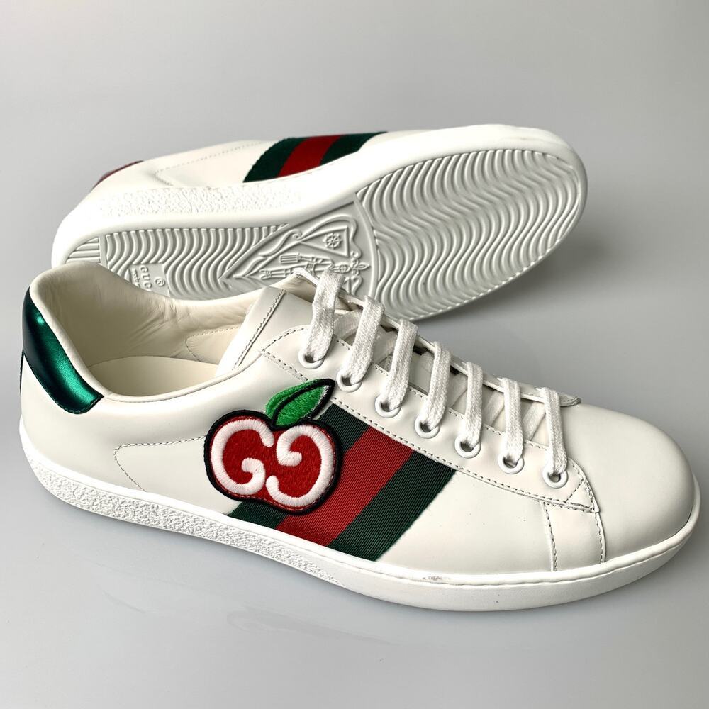 NIB Gucci man GG Apple Ace Shoes Size 6 - Picture 8 of 16